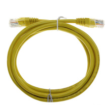 Cordón de conexión de red RJ45 cat6 sin blindaje amarillo personalizado